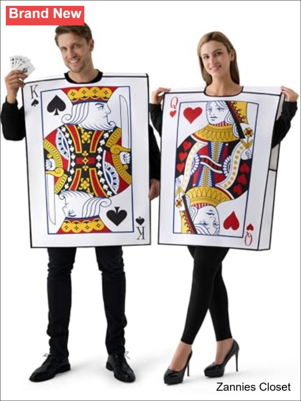👻 Spooktacular Creations King & Queen Playing Card Couples Halloween Costume